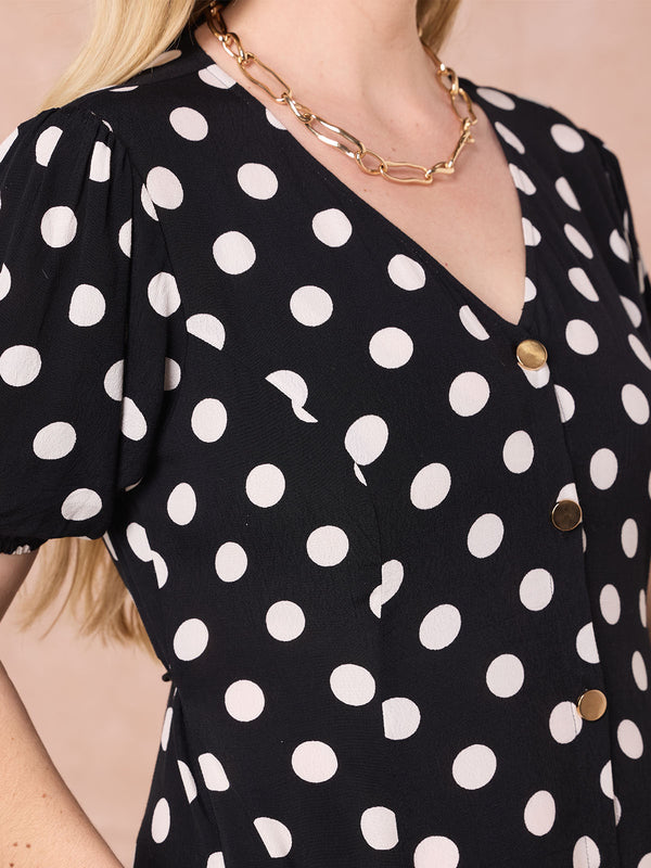 Emily - Midi Dress - Polka Dot