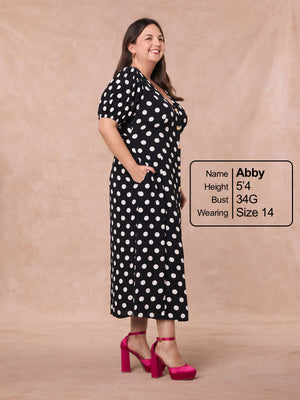 Emily - Midi Dress - Polka Dot